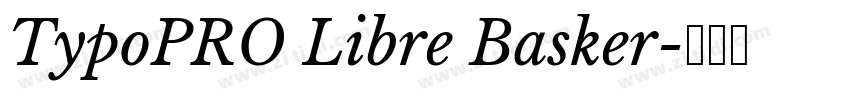 TypoPRO Libre Basker字体转换